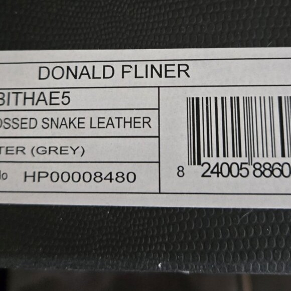 Donald Pliner Womens Tabitha Leather Wedge Loafers Size 7.5 Snakeskin w/box - Picture 6 of 6